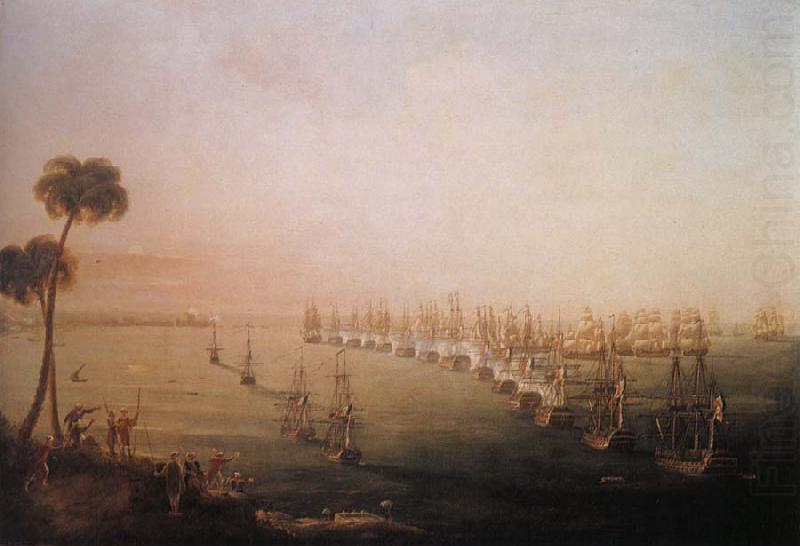 The Battle of the Nile,1 August 1798, Nicholas Pocock